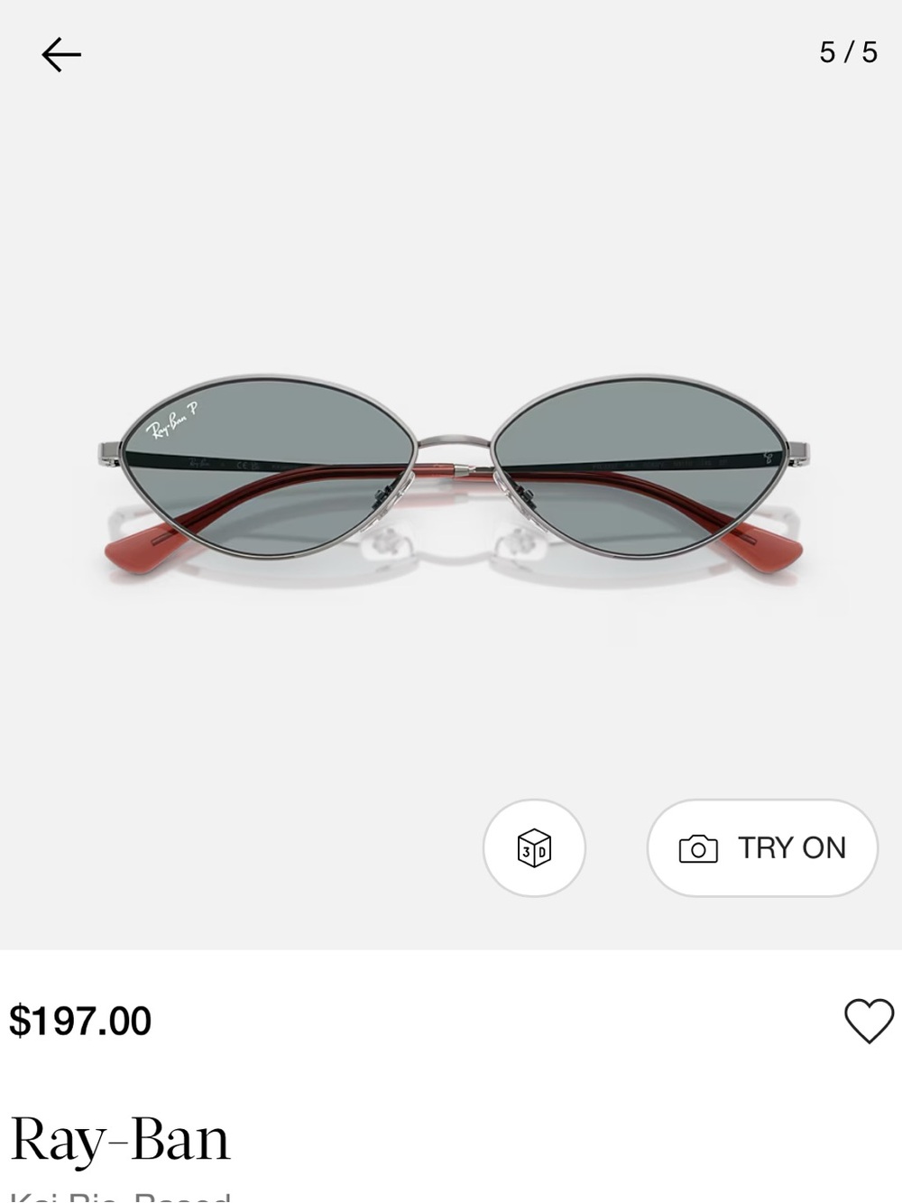Rayban Kai Bio Based Polarized polished gunmetal sunglasses MODEL CODE RB3757 👓